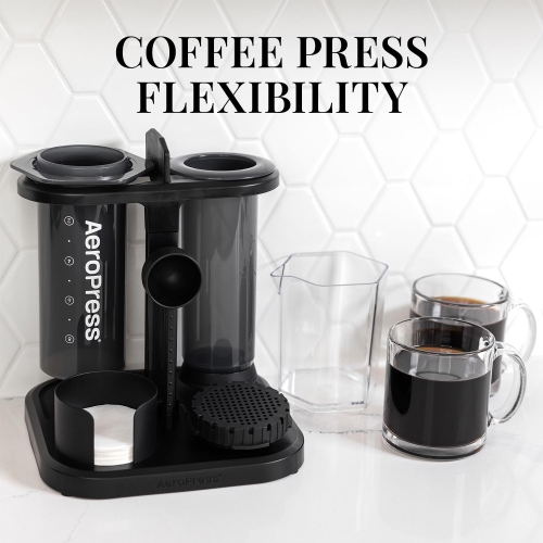 AeroPress Organizer Stand, Compact Storage Original, Clear, XL Coffee Maker, and Accessories, Ideal Coffee Caddy Storage