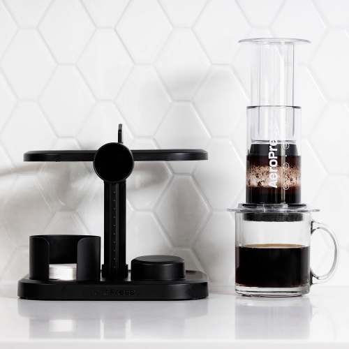 AeroPress Organizer Stand, Compact Storage Original, Clear, XL Coffee Maker, and Accessories, Ideal Coffee Caddy Storage