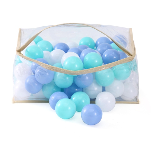 MoonxHome Ball Pit Balls Crush Proof Plastic Balls for Children's Toy Balls Macaron Ocean Balls 2.15 inch Pack of 100 Wh