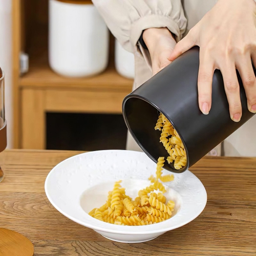 Canisters Set Kitchen, Airtight Coffee Canister, Sugar Container Set With Top Handle, Ceramic Coffee Container Modern Ca