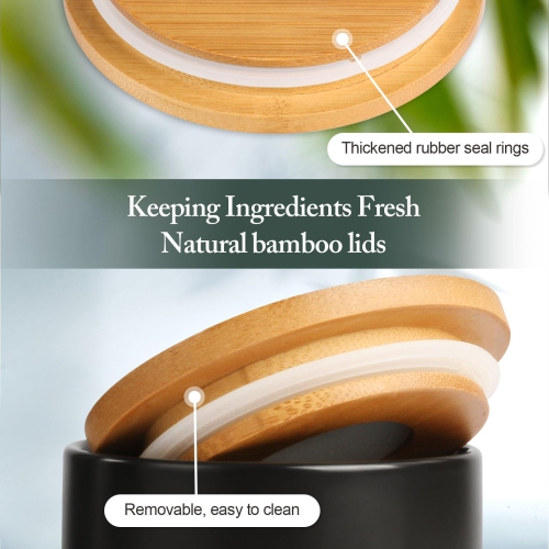 Canisters Set Kitchen, Airtight Coffee Canister, Sugar Container Set With Top Handle, Ceramic Coffee Container Modern Ca