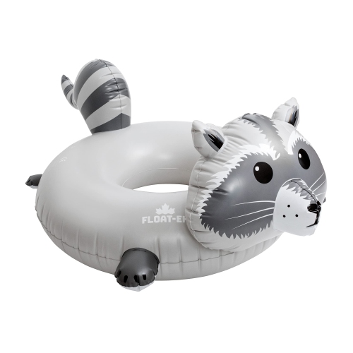 FLOAT-EH Raccoon Pool Float for Adults - Beach Floats are Thick, Durable, and Vinyl Designed - Floaties Designed in Cana