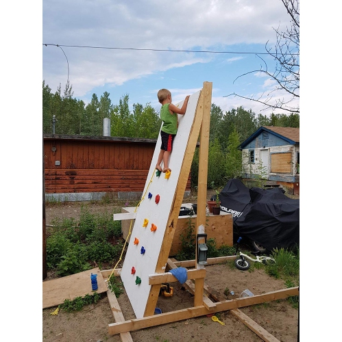 NOSTIFY 25pc Rock Climbing Holds and 4pc Climb Handles, Kids Colourful Pig Nose Shape Rock Wall Stone Set for Outdoor Pl