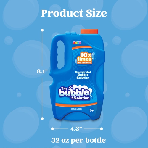 JOYIN 32 oz Bubble Solution Refills Big Bubble Solution, Bubble Concentrated for Bubble Machine, Bubb