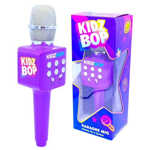 Move2Play, Kidz Bop Karaoke Microphone | The Hit Music Brand for Kids | Toy for Girls & Boys Ages 2, 3, 4, 5, 6, 7, 8+ Y