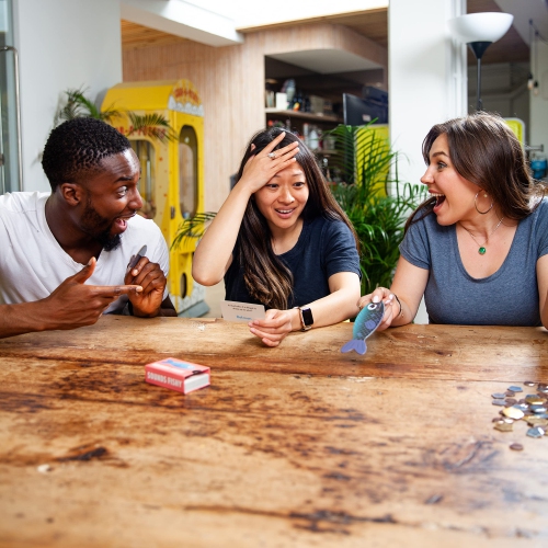 Sounds Fishy: The Fast-Thinking, Bluffing Family Board Game for Kids 10+ and Adults