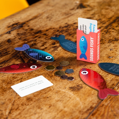 Sounds Fishy: The Fast-Thinking, Bluffing Family Board Game for Kids 10+ and Adults