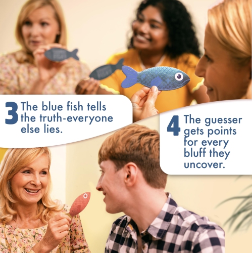 Sounds Fishy: The Fast-Thinking, Bluffing Family Board Game for Kids 10+ and Adults