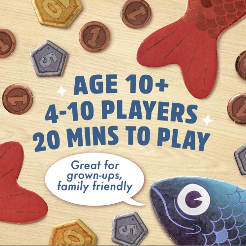 Sounds Fishy: The Fast-Thinking, Bluffing Family Board Game for Kids 10+ and Adults