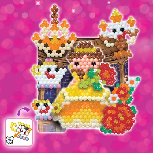 Aquabeads Disney Princess Creation Cube, Complete Arts & Crafts Bead Kit for Children - Over 2,500 Beads & Display Stand