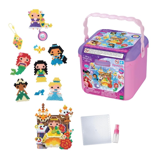 Aquabeads Disney Princess Creation Cube, Complete Arts & Crafts Bead Kit for Children - Over 2,500 Beads & Display Stand