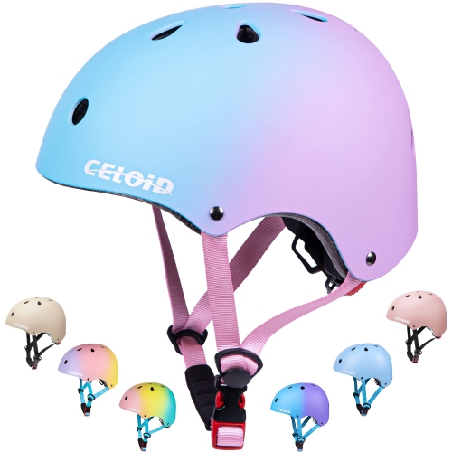 CELOID  Kids Bike Helmet, Skateboard Helmets for Ages 8-10-14 Years Boys Girls, Adjustable Multi-Sport Bicycle Skateboardin