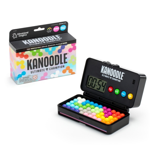 EDUCATIONAL INSIGHTS  Kanoodle Ultimate Champion - 3D Brain Teaser Puzzle With Timer, Handheld Travel Games & Toys for Si Love love love