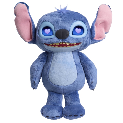 Disney Stitch Many Moods 14-inch Interactive Plush, 50+ Sounds & Phrases, LCD Eyes, Inspired by Disney's New Live-Action