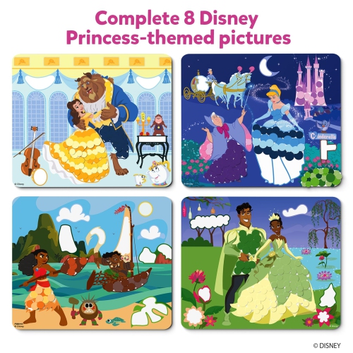Skillmatics Dot It Sticker Art Activity - Disney Princess, Mess-Free Fun for Kids, 500+ Stickers, Scapbooking Craft Kits
