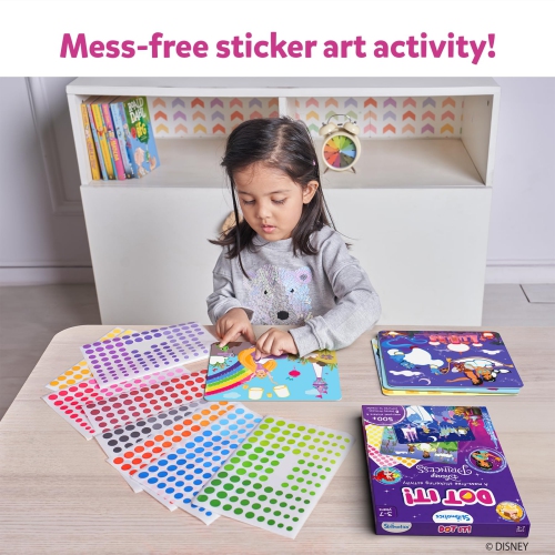 Skillmatics Dot It Sticker Art Activity - Disney Princess, Mess-Free Fun for Kids, 500+ Stickers, Scapbooking Craft Kits