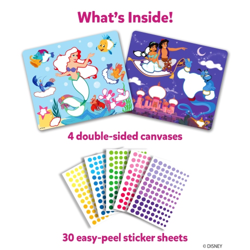 Skillmatics Dot It Sticker Art Activity - Disney Princess, Mess-Free Fun for Kids, 500+ Stickers, Scapbooking Craft Kits