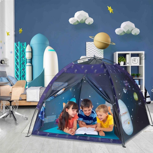 Mnagant Space World Play Tent-Kids Galaxy Dome Tent Playhouse for Boys and Girls Imaginative Play-Astronaut Space for Ki