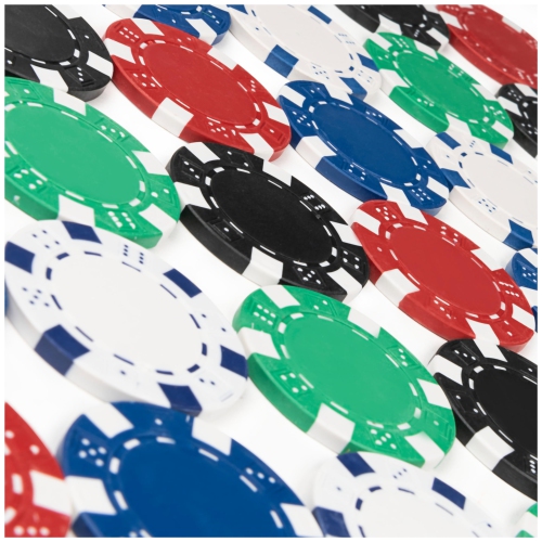 Cardinal Classics, 300-Piece Poker Set with Aluminum Carrying Case & Professional Weight Chips Plus 5 Poker Dice, Casino