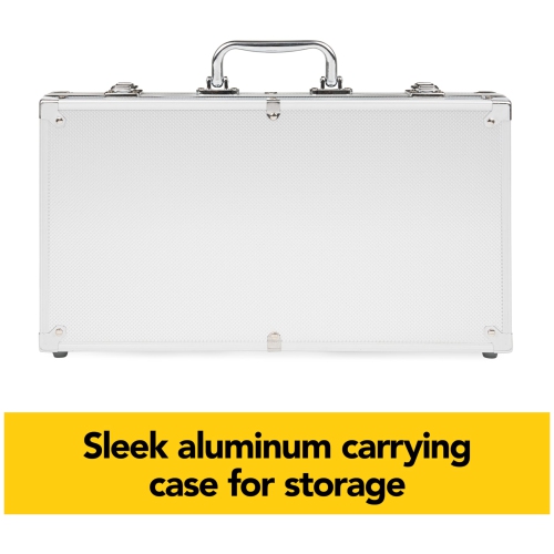 Cardinal Classics, 300-Piece Poker Set with Aluminum Carrying Case & Professional Weight Chips Plus 5 Poker Dice, Casino