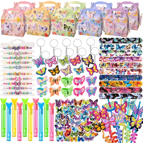 Papillon en cadeau Les fées d'anniversaire Fournitures de fête pour filles Jouets enfant Cadeau Cadeau Bourdon Sac à surprises Papillons Décoration