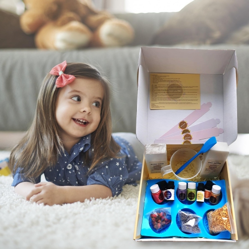 Trousse de fabrication de savon - Kit de fabrication Savon - Fournitures de fabrication de savon avec beurre de karité 1 lb, base de savon