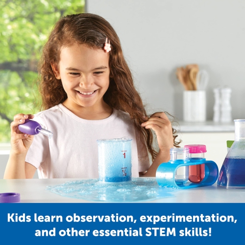 Learning Resources Primary Science Lab Set Pink,22 Pieces, Ages 3+, Science Kits for Kids, Experiments for Kids, stem To