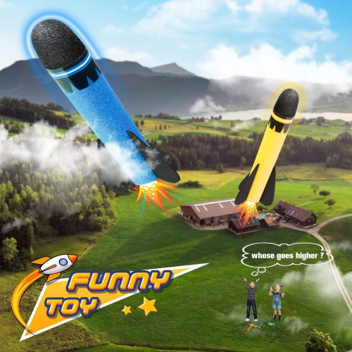 Toys for 3-12 Year Old Boys, CHIMMY Rocket Kit Outdoor Toys for Kids 3-12 Rocket Set Birthday Gifts for Girls Age 3-12 O