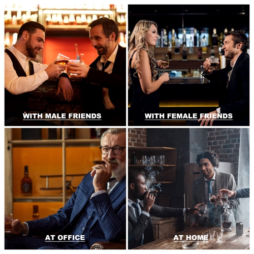 Whiskey Stones Gift Set - 2 Large Crystal Whiskey Glasses - 6 Granite Scotch Chilling Rocks with Tongs Velvet Pouch in W