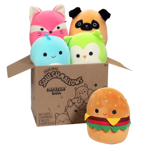 Squishmallows 5" Plush Mystery Box 5-Pack