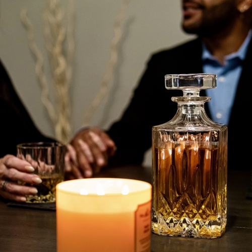 Décanteur à whisky LIGHTEN LIFE avec accessoires de bar, décanteur à whisky en cristal et ensemble en verre dans une boîte-cadeau, bourbe sans plomb