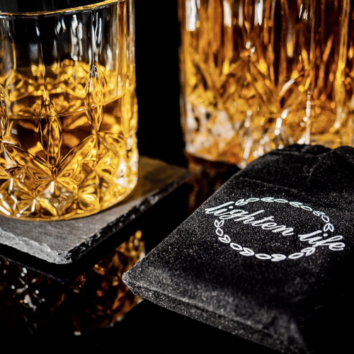 Décanteur à whisky LIGHTEN LIFE avec accessoires de bar, décanteur à whisky en cristal et ensemble en verre dans une boîte-cadeau, bourbe sans plomb