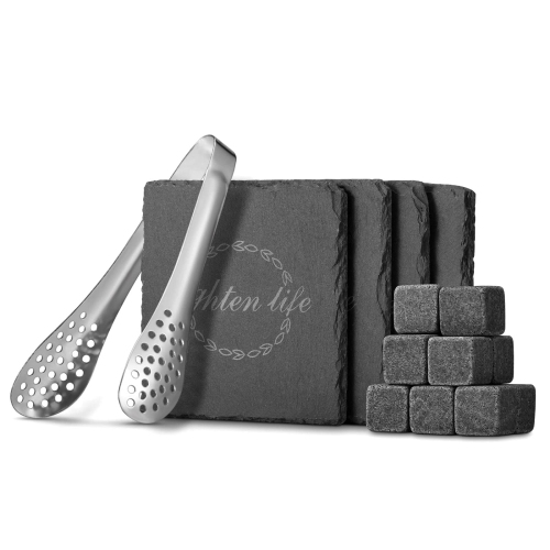 Décanteur à whisky LIGHTEN LIFE avec accessoires de bar, décanteur à whisky en cristal et ensemble en verre dans une boîte-cadeau, bourbe sans plomb