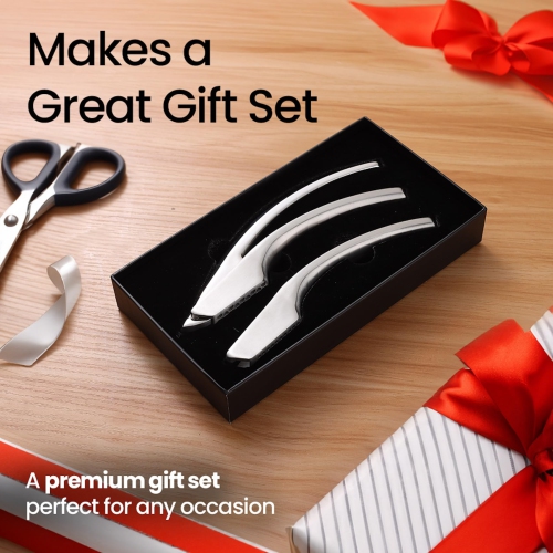 Presse-ail sans pelage requise Acier inoxydable avec deux poignées amovibles pour émincer grossièrement et finement - Ail de qualité supérieure