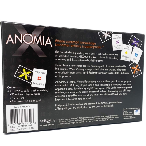 Anomia X Card Game - Party Game for College Students and Adults - Award Winner - Where Common Knowledge Becomes Entirely