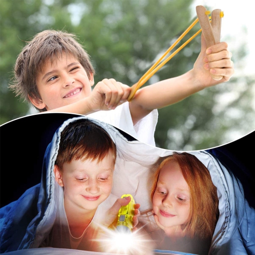 Ensemble d'aventure en plein air pour enfants Jumelles -16 pièces, boussole, lampe de poche, loupe pour enfants, trousse papillon, micro à main