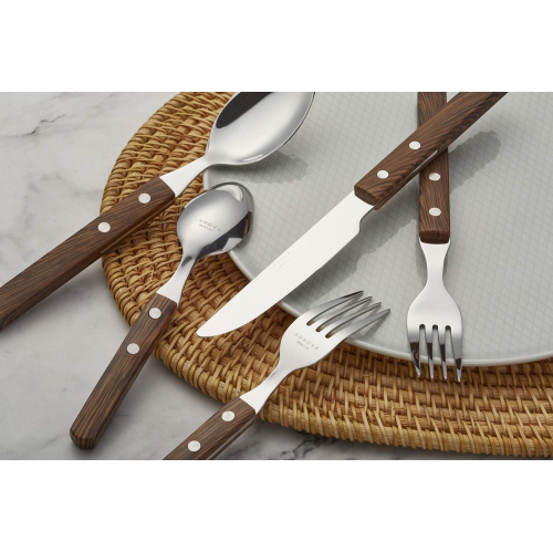 ANNOVA Silverware Set 20 Pieces Stainless Steel Color Handle With Rivet/Retro Flatware - 4 x Dinner Knife; 4 x Dinner Fo