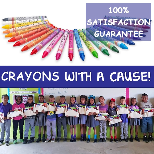 Crayons de cire en vrac, 36 paquets de 24 couleurs vives, qualité enseignante, durable, pour classe pour enfants, élèves, cadeaux b