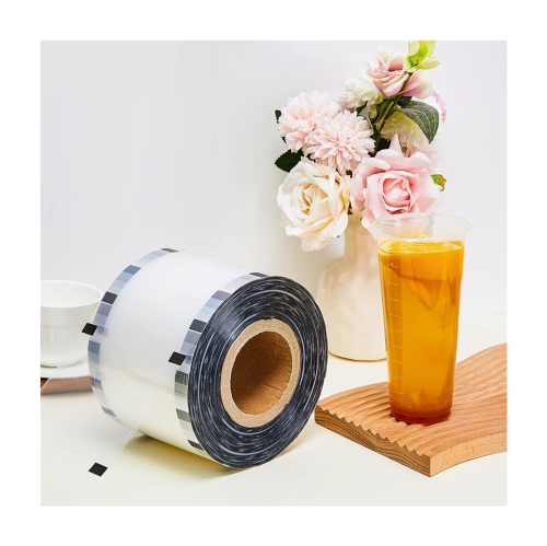 Cup Sealer Film, 1 Roll 3000pcs Bubble Tea Sealing Machine's Film PP Plastic and Paper Coffee & Bublble Tea Cups 90 mm (