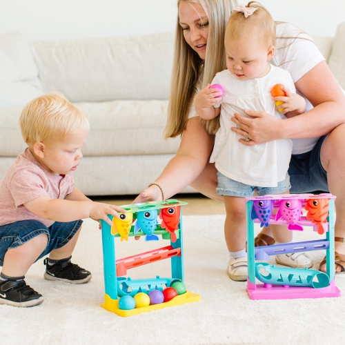 Move2Play, Feed The Fish | Interactive Baby & Toddler Toy | 1, 2+ Year Old Birthday Present | Boys & Girls Baby Ages 6,
