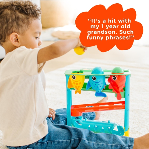 Move2Play, Feed The Fish | Interactive Baby & Toddler Toy | 1, 2+ Year Old Birthday Present | Boys & Girls Baby Ages 6,