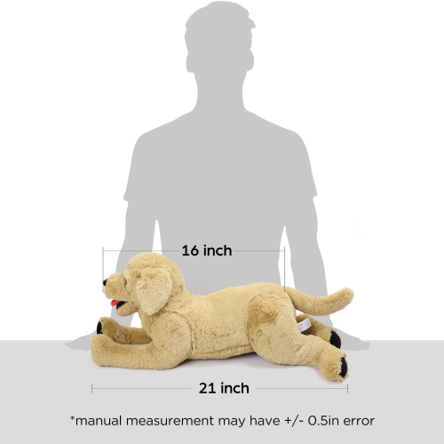 LotFancy 21'' Dog Stuffed Animals Plush, Soft Cuddly Golden Retriever Plush Toys, Large Stuffed Dog, Puppy Dog Stuffed A
