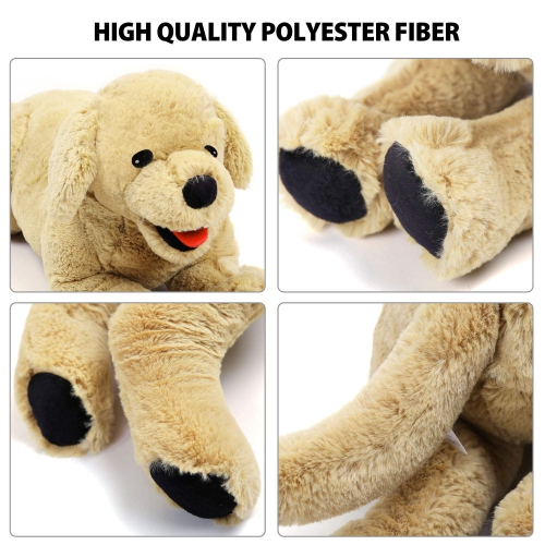 LotFancy 21'' Dog Stuffed Animals Plush, Soft Cuddly Golden Retriever Plush Toys, Large Stuffed Dog, Puppy Dog Stuffed A