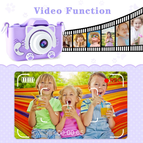 CIMELR Kids Camera Toys for 3 4 5 6 7 8 9 10 11 12 Year Old Boys/Girls, Kids Digital Camera for Toddler with Video, Chri