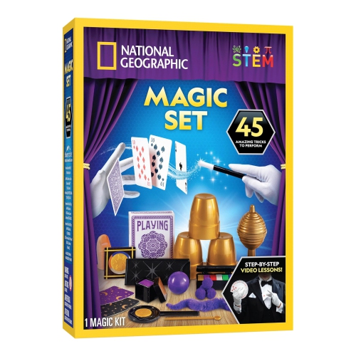 National Geographic Kids Magic Set - 45 Magic Tricks for Kids to Perform with Step-by-Step Video Instructions for Each T