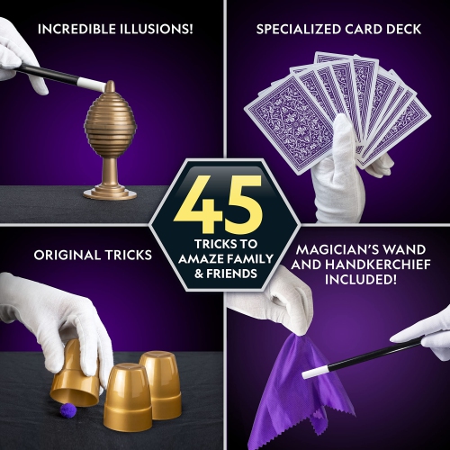 National Geographic Kids Magic Set - 45 Magic Tricks for Kids to Perform with Step-by-Step Video Instructions for Each T