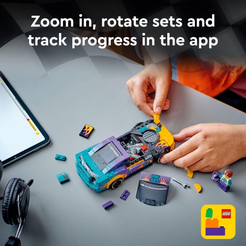 LEGO Speed Champions NASCAR Next Gen Chevrolet Camaro ZL1, Model Racecar Building Set, NASCAR Collectible Racing Toy for