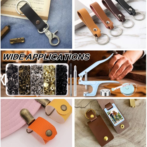 508PCS Heavy Duty Snap Fastener Tool, Canvas Snap Kit, Stainless Steel Snaps,5/8 inche Snap Fastener Kit, Snap Button Ki