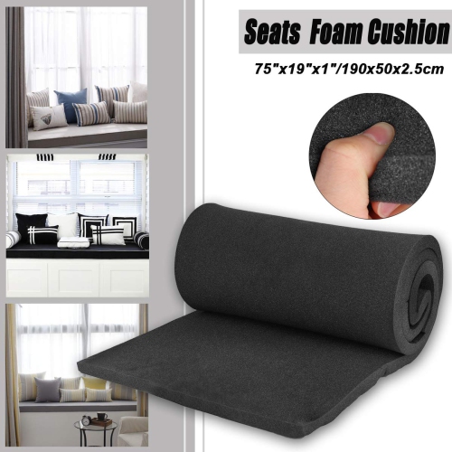Cozylkx Upholstery Foam Cushion High Density Seat Foam for Seat Replacement, Upholstery Sheet, Foam Padding, 1" H x 19"