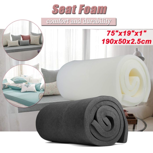 Cozylkx Upholstery Foam Cushion High Density Seat Foam for Seat Replacement, Upholstery Sheet, Foam Padding, 1" H x 19"